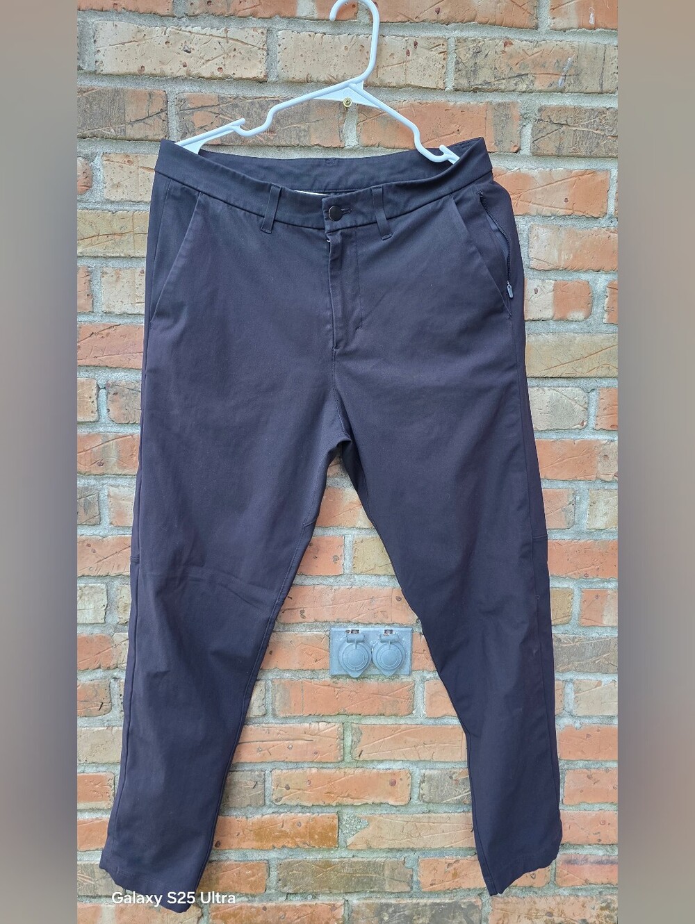 lululemon athletica Men's Dark Black Slim Straight Chinos